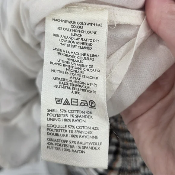 Anthropologie The Somerset Mini Dress Plaid Puff Sleeve Medium Smocked Waist - Picture 4 of 6